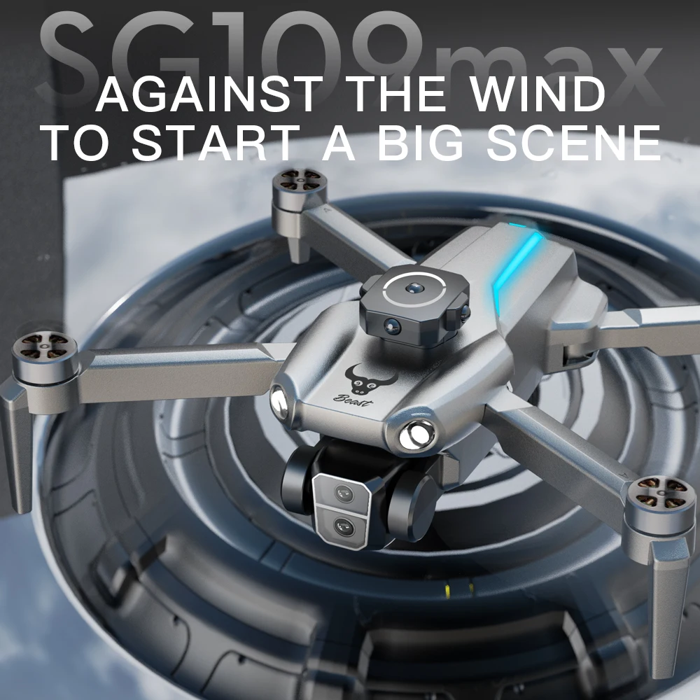 Drone SG109 PRO Brushless avec caméra HD, GPS, pliable