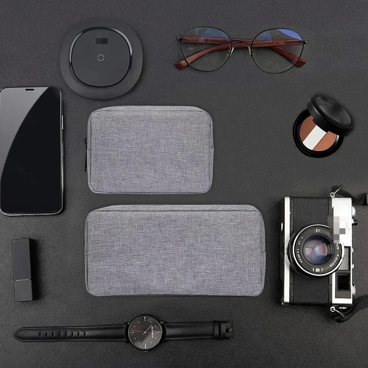 Small Electronics Storage Bag – Reusable Travel Pouch for Cables, Power Bank, SD Cards, Charging Accessories