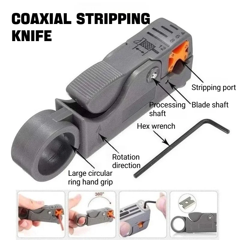 11-in-1 Computer Network Tool Set Professional Cable Tester Crimping Pliers for RJ45 RJ12 Ethernet Cables Repair