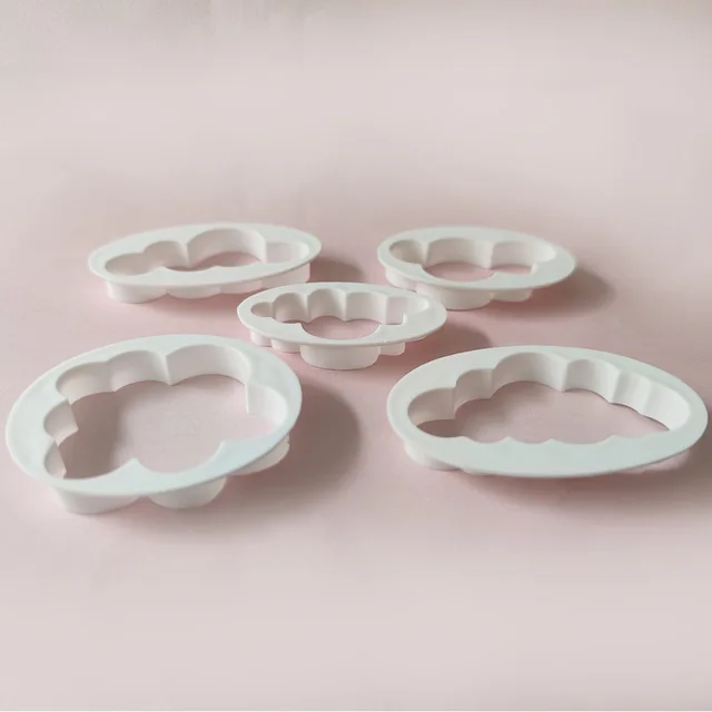 5Db/Set Fondant Vágó Felhőalapú Műanyag Torta Süti Buscuit Penész Sütemény Díszítő Szerszámok Cukor Kézműves - Image 5