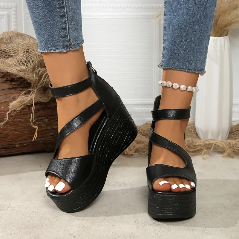 Women's Platform Wedge Sandals 2025 Summer Fashion Casual