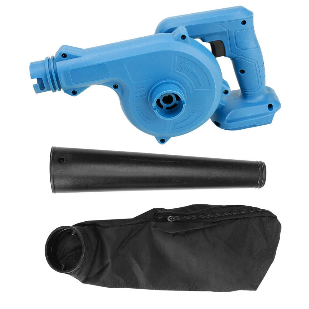 

Blue 2 in 1 Cordless Electric Air Leaf Blower & Vacuum Cleaner, Lightweight & Portable, Perfect for Dust & Pet Hair Cleaning