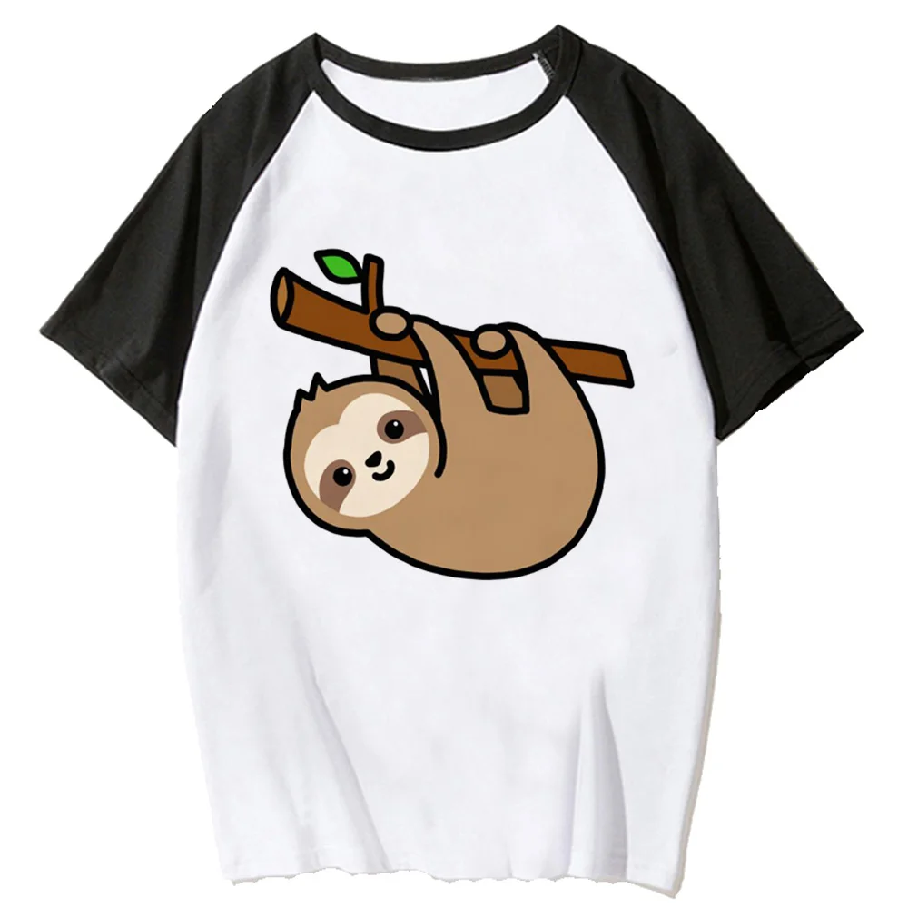 

Ленивец, футболка, женская летняя футболка с графическим рисунком, дизайнерская забавная одежда с графическим рисунком для девочек