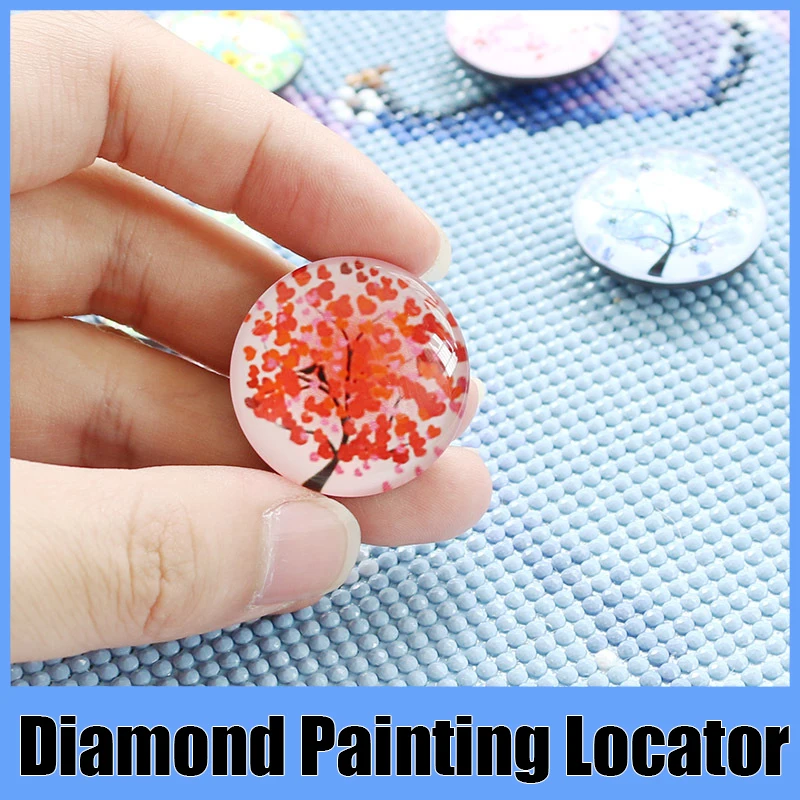 5D Diamond Painting Four Seasons Locator Magnet Holder Accessories Cover DIY Art Embroidery Fixer Tools 1pcs Random Color for HOMFUN,diamond painting accessories
