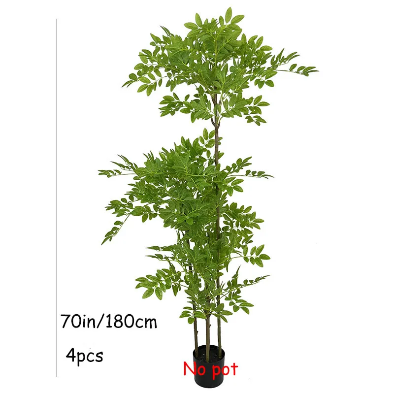 43-70in Tropische Palmboom Grote Kunstmatige Felicitous Boom Nep Boom Plastic Blije Boom Bladeren Voor Huis Tuin Winkel Kamer Decor