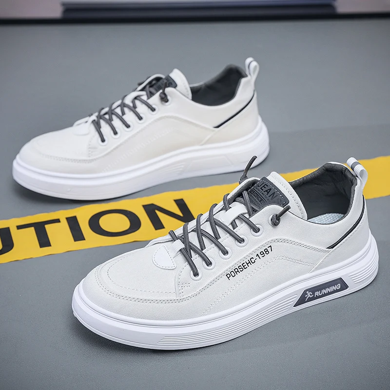 

Men's Shoes 2023 New Casual Fashion Leather Shoes Wear-resistant and Anti Slip Sports Shoes Men's Flat Bottomed Casual Shoes