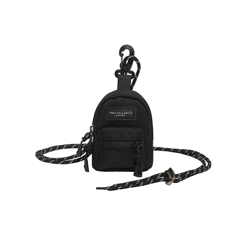 Mini-Umhängetasche Kleine Reißverschluss-Geldbörse Reisepass-Portemonnaie Taktische Brusttasche Kopfhörer-Aufbewahrung Mehrzweck-Bauchtasche – Detail 9
