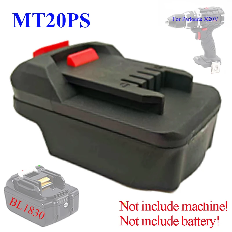 Adapter Converter Milwaukee Bosch Makita 18V Li-ion battery Lidl Parkside X20V Li-ion Power Tool Accessories