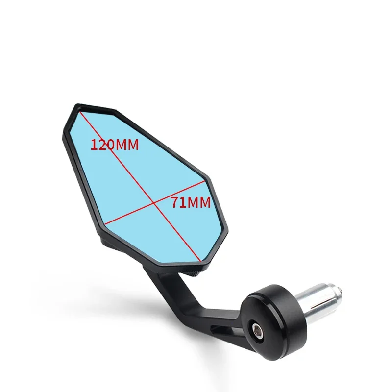 가와사키 Z400/Z650/Z900/Z1000 미러 야마하 MT03/MT07/MT09/MT10 CNC 오토바이 핸들바 엔드 미러 레트로 핸들바 팁 리어뷰 미러