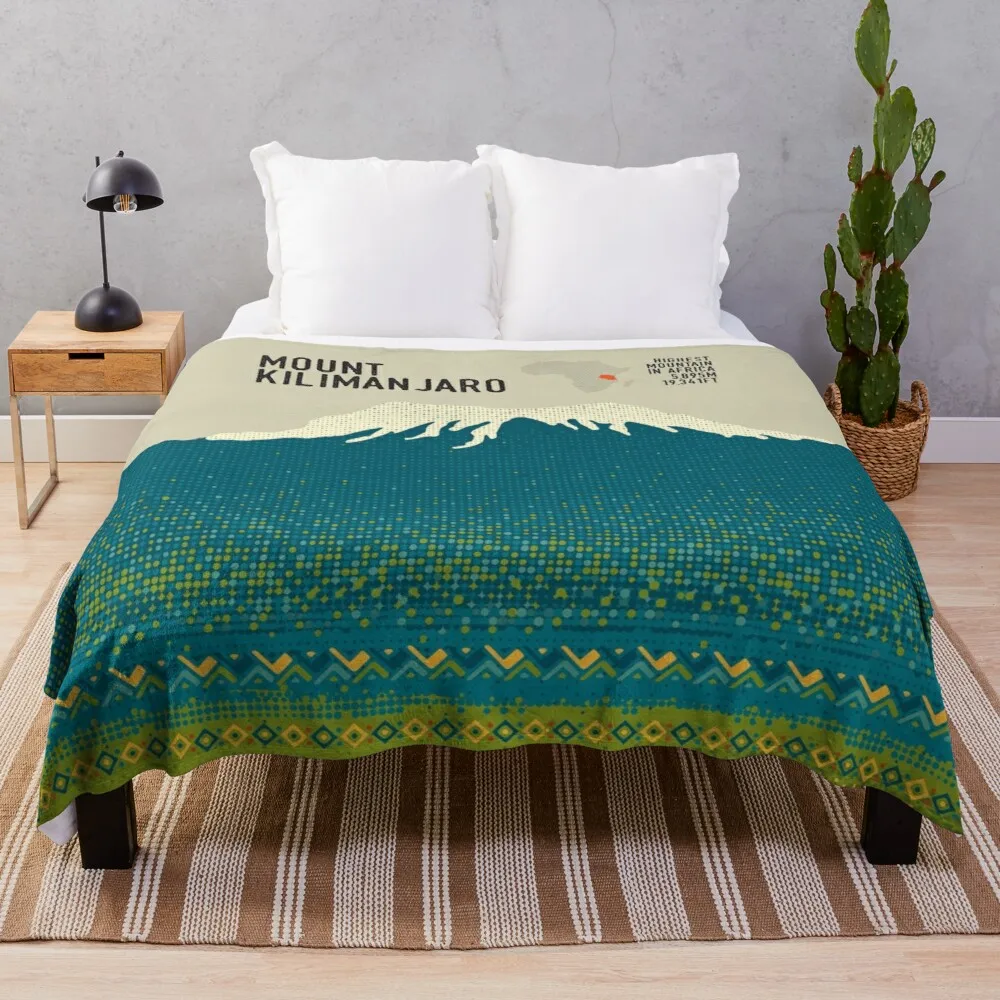 

Mount Kilimanjaro Throw Blanket Thermal Blankets For Travel Furry Blanket