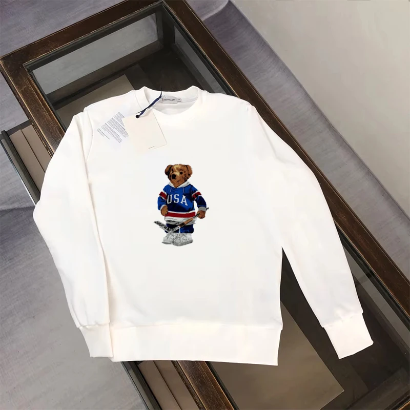 Couple's New Men's and Women's Letter Top Printed Loose Round Neck Casual Sweatshirt Trendy Brand Same Long Sleeve