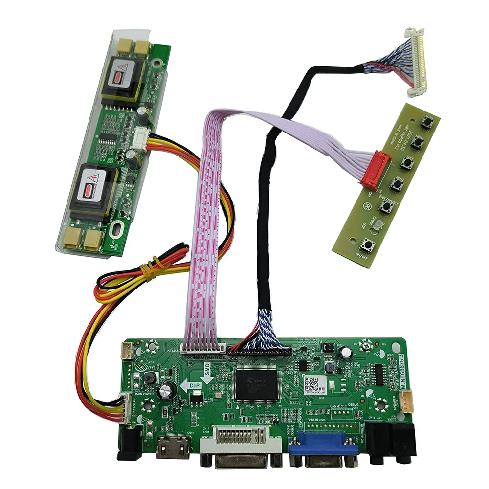 HDMI + DVI + VGA 컨트롤러 보드 드라이버 모니터 키트, LTM170EU-L31 L32 L35 1280*1024 LCD LED 스크린용