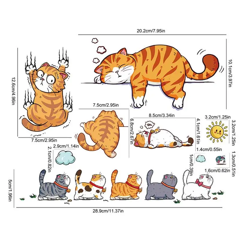 Funny Cat Climbing Sticker 6