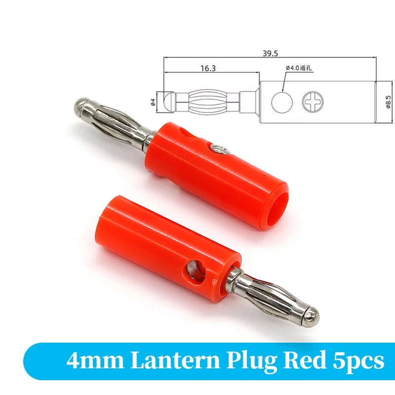 Fiche Banane Connecteur | 4mm Douille de Sécurité | Haut-Parleur