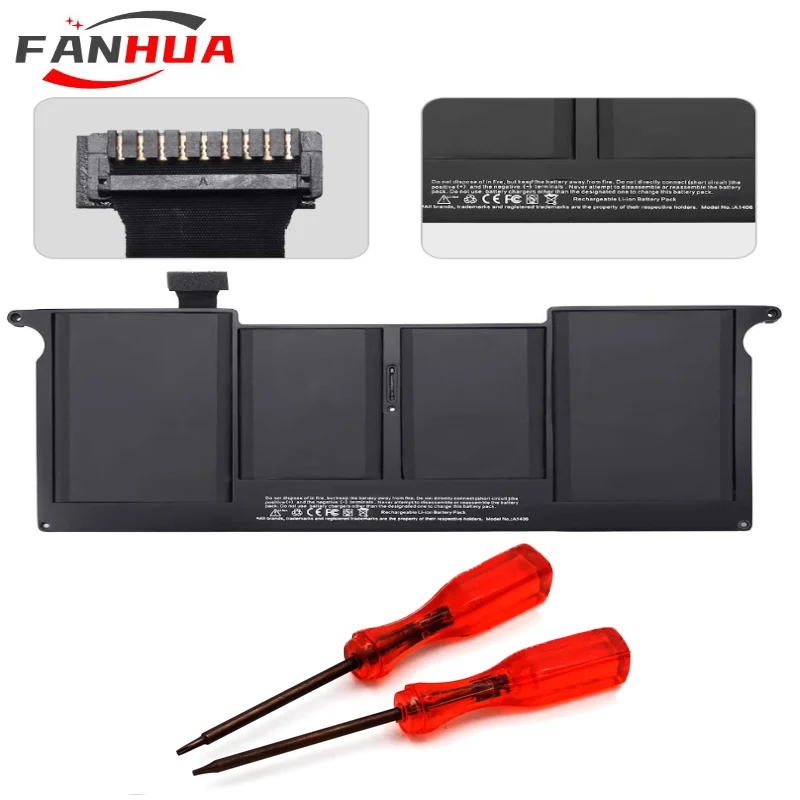 

Новый аккумулятор A1406 A1370 A1465, совместимый с Apple MacBook Air 11 дюймов A1495 (Mid 2011 2012 2013 ранние 2014 2015) 7,6 В 39 Вт/ч