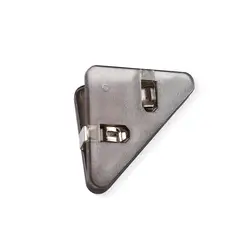 L - Shaped Durable Metal Desktop Organizer and Book Stand (Black ABS)