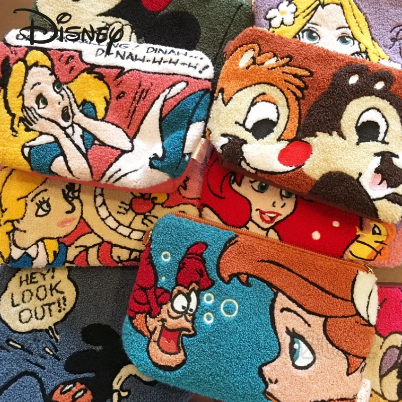 Disney Mermaid Princess Women's Clutch Bag Luxury Brand Women's Coin Purse Cartoon Fashion Large-capacity Storage Clutch coin purse women wallet card wallet coin wallet plush coin purse change bag