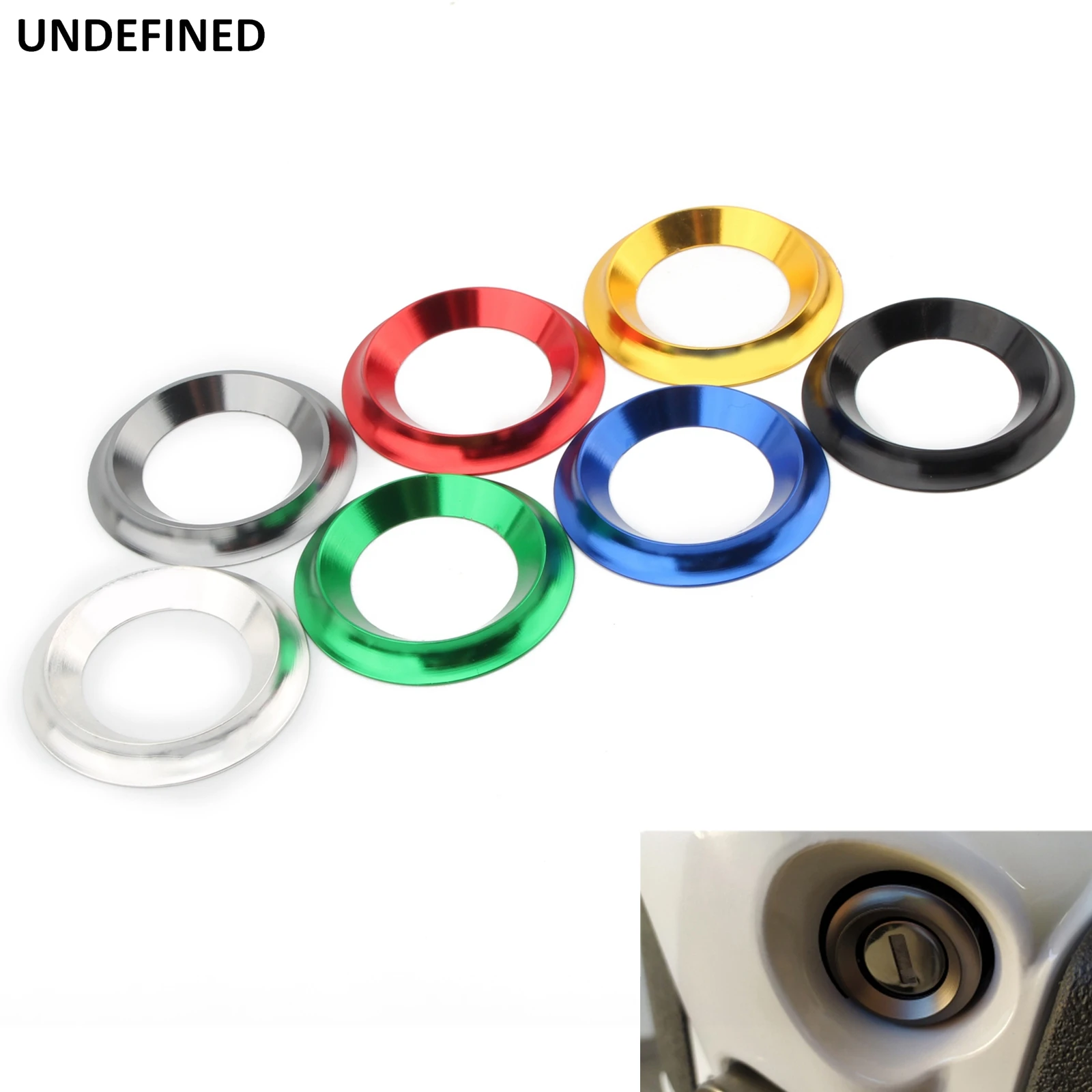 

Motorcycle Ignition Switch Key Cover Ring Lock Circle for KTM Duke 125 200 250 390 2013 - 2019