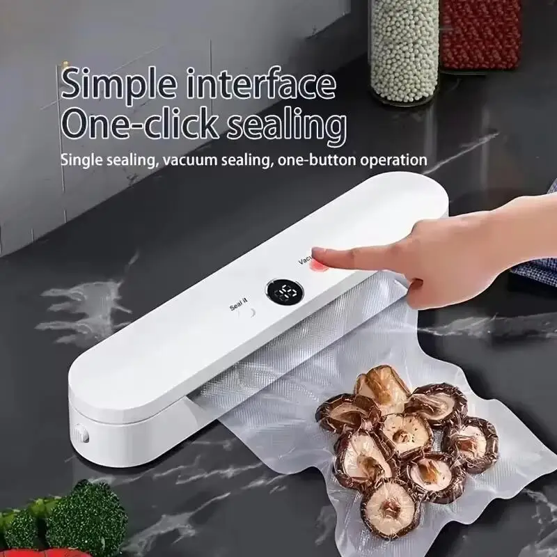 Automatic Vacuum Sealer Machine With 10pcs Free Food Saver Bags for Food Vegetables Fruits Nuts and Meat Storage Proof Sealer 2