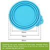2pcs/set Reusable Pet Food Can Cover Silicone Dogs Cats Storage Tin Cap Lid Seal Cover with Spoon 5