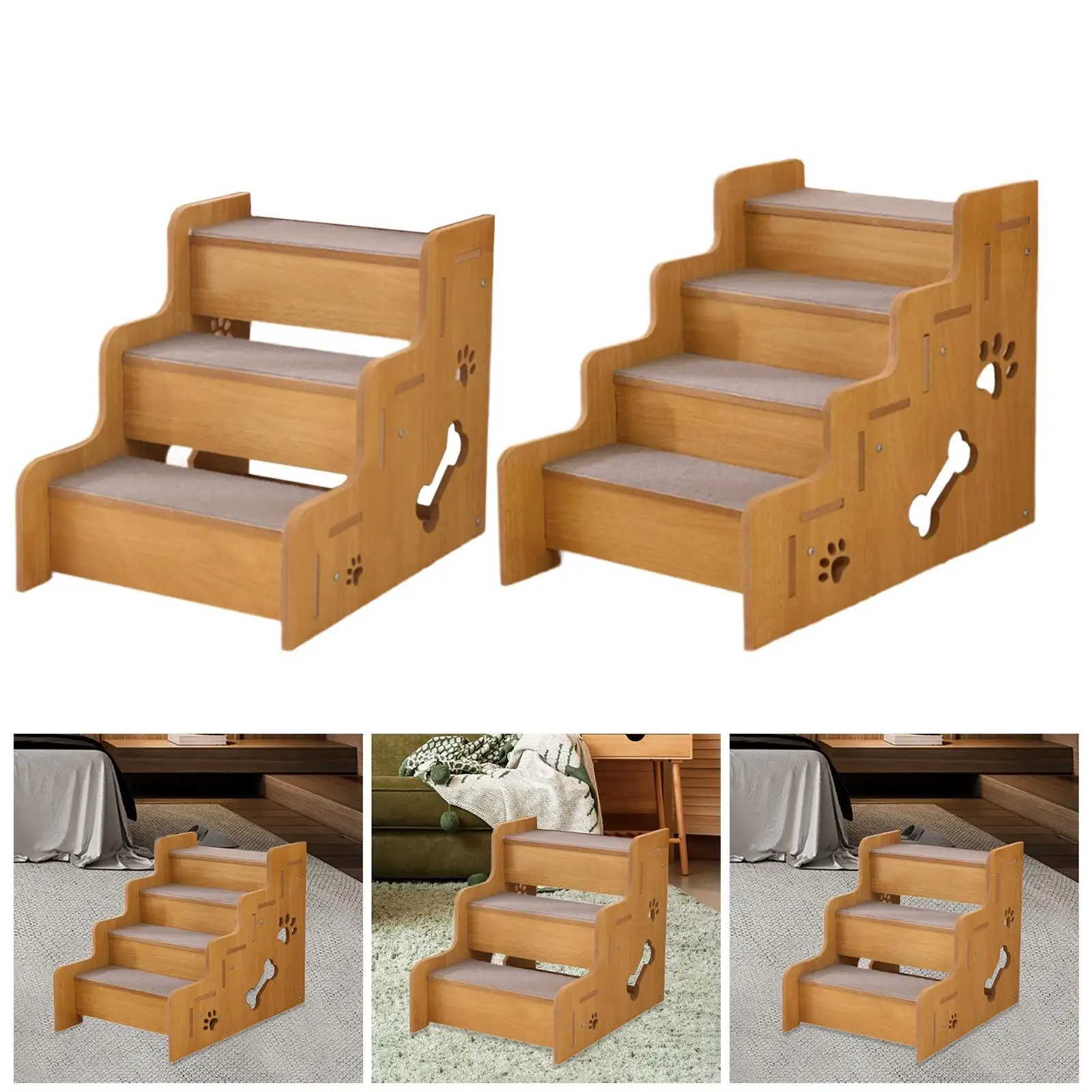Pet Stair Stable Lightweight Dog Stair for High Bed for Couch Bed Cars Pet Stair Stable Lightweight Dog Stair for High Bed for Couch Bed Cars