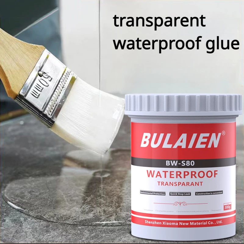 Transparent waterproof glue kitchen bathroom exterior wall roof leakproof waterproof agent smashing brick waterproof paint