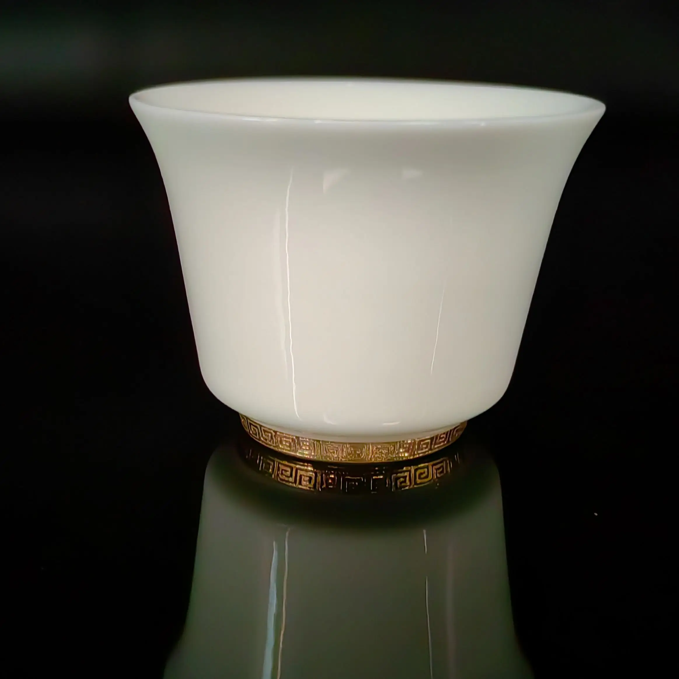 Porcelain Ceramic Tea Cup For Chinese Kung Fu Puer Oolong Tea Aesthetic Lotus Jingdezhen tea cup