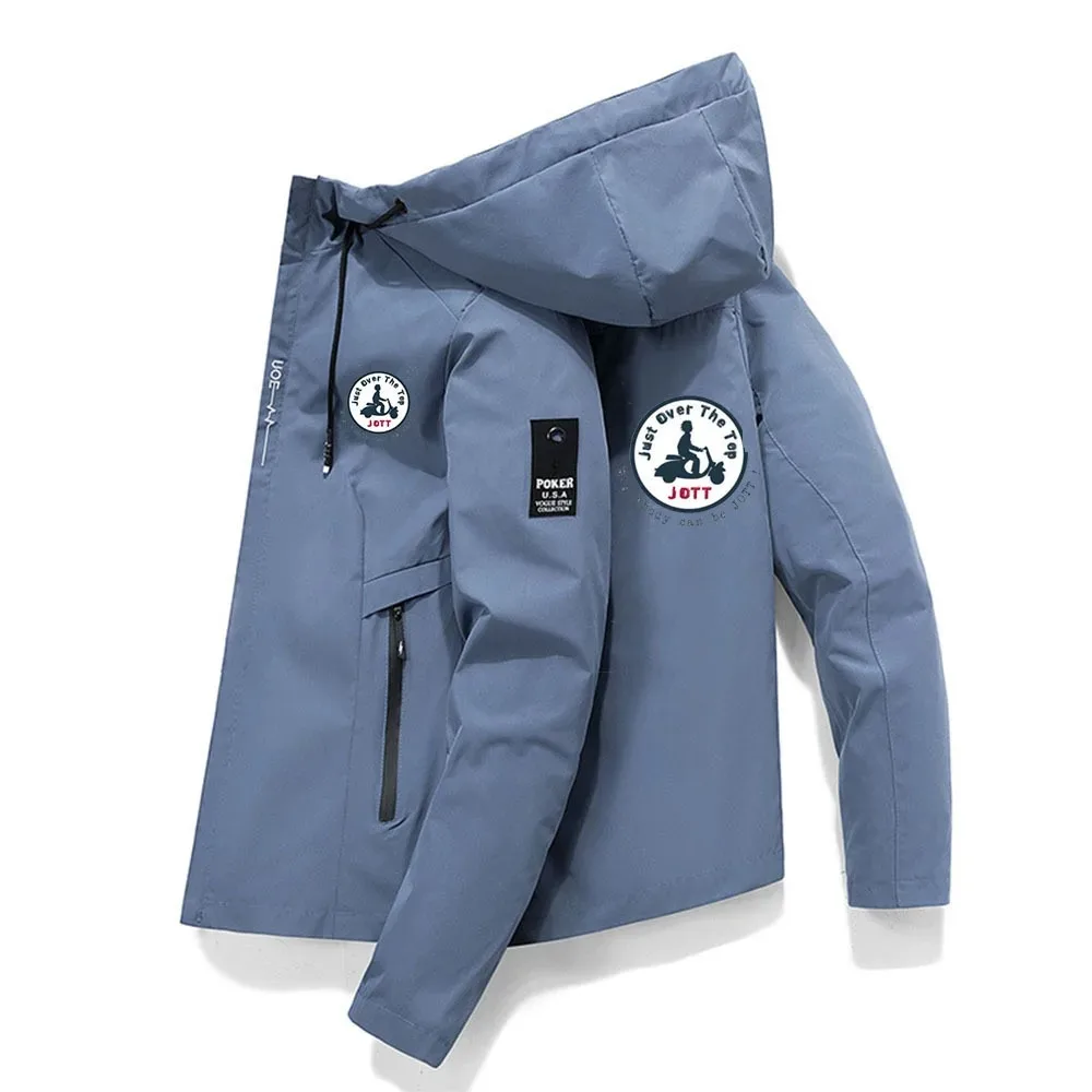 2024 New Spring and Autumn Men's Windproof Zipper Jackets Casual High Quality Hooded Baseball Jackets Outdoor Sports Jackets