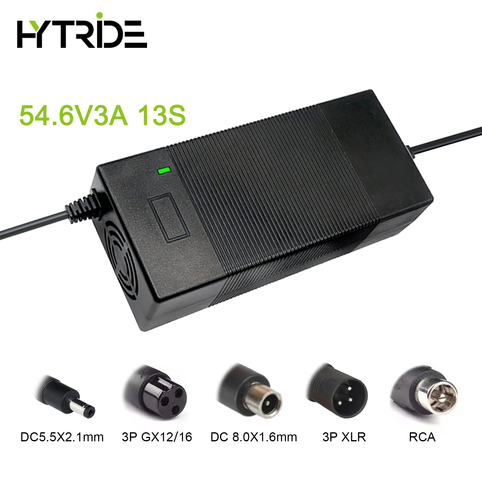 Chargeur Rapide 54.6V 2A Pour Batterie Lithium 48V 13S - Connecteur DC 5.5x2.1mm - Protection Surchauffe - Scooter & Vélo électrique