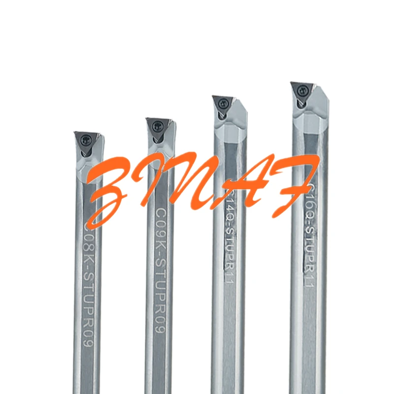 

C08K-STUPR09 C10K-STUPR11 C14N-STUPR11 Tungsten steel cutter bar Internal hole Turning Tool TPMH carbide blade lathe tool set