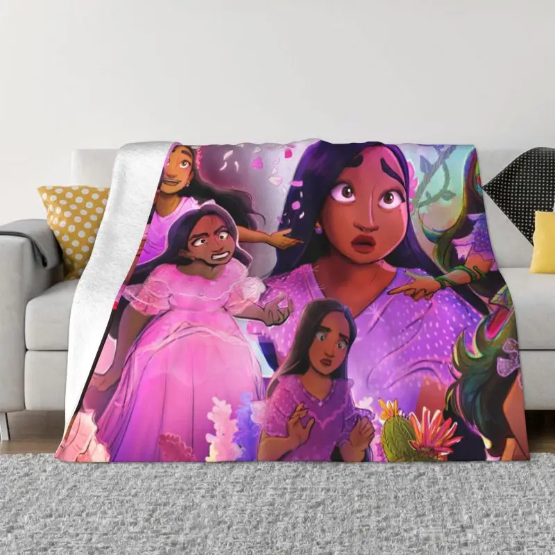 Mirabel Madrigal Blanket 3D Print Soft Flannel Fleece Warm Throw Blankets for Home Bedding Sofa Quilt Encanto Anime 