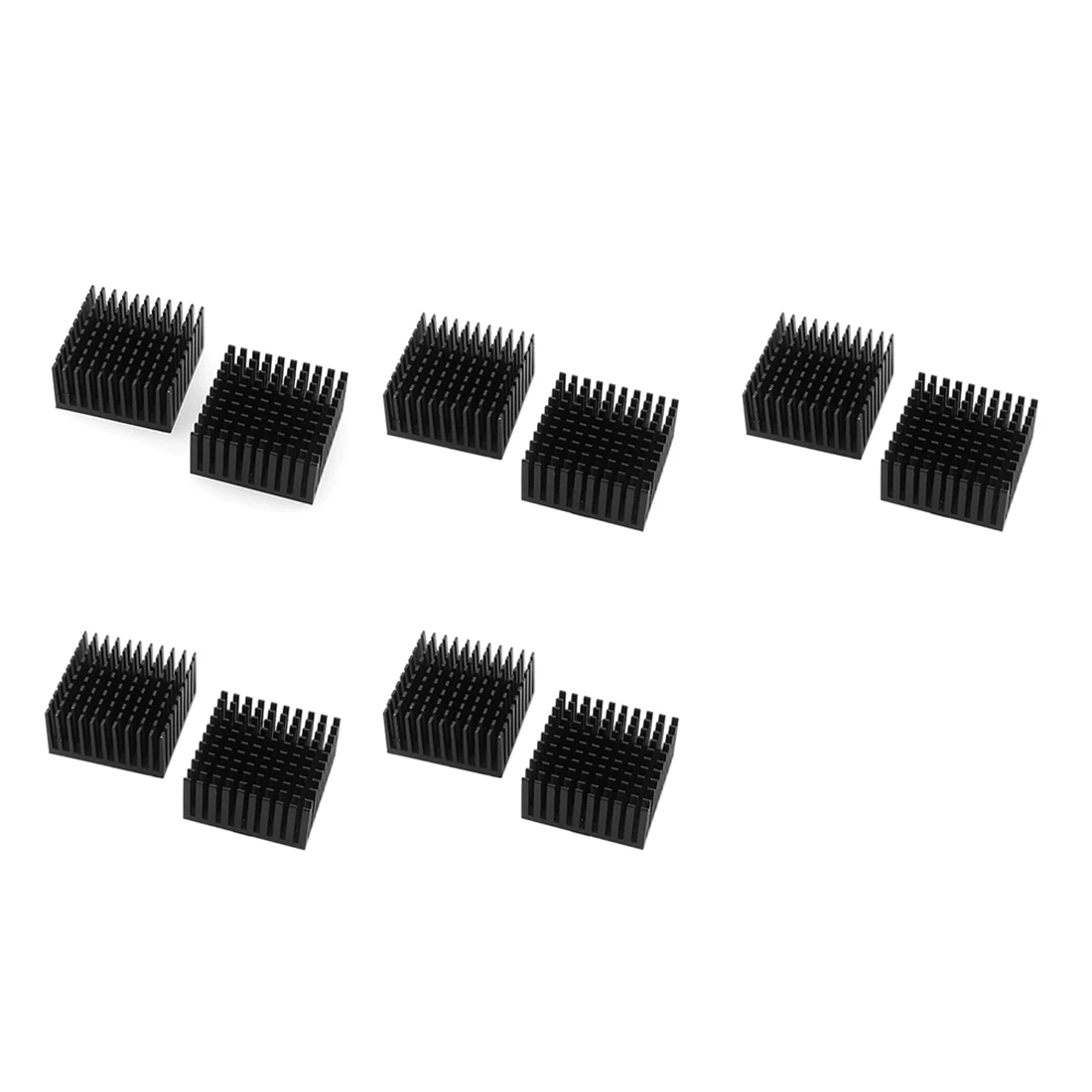 SCLS 10 Pcs 40X40X20mm 알루미늄 방열판 라디에이터 냉각 냉각기 전자 칩 LED 열 전도성 양면