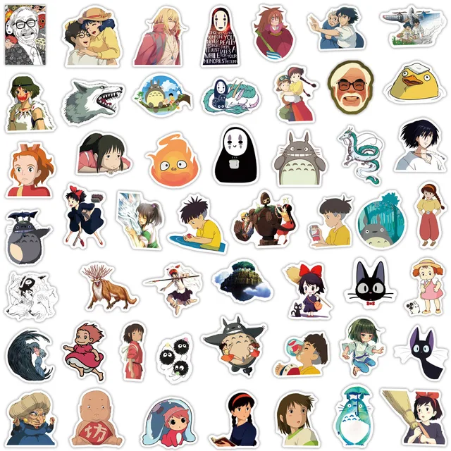 Cartoon Hayao Miyazaki Stickers