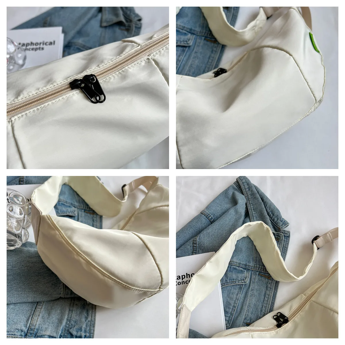 Women Crossbody Canvas Bags New Trend Leisure Shoulder Bag For Women Casual Small Handbag Mini Clutch Pouch Female Shoulder Bag