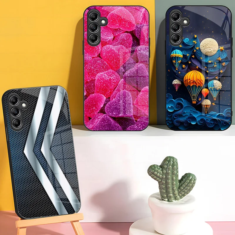 Luxury Tempered Glass Hard Back Bumper Case - Enhanced Protection & Sleek Design