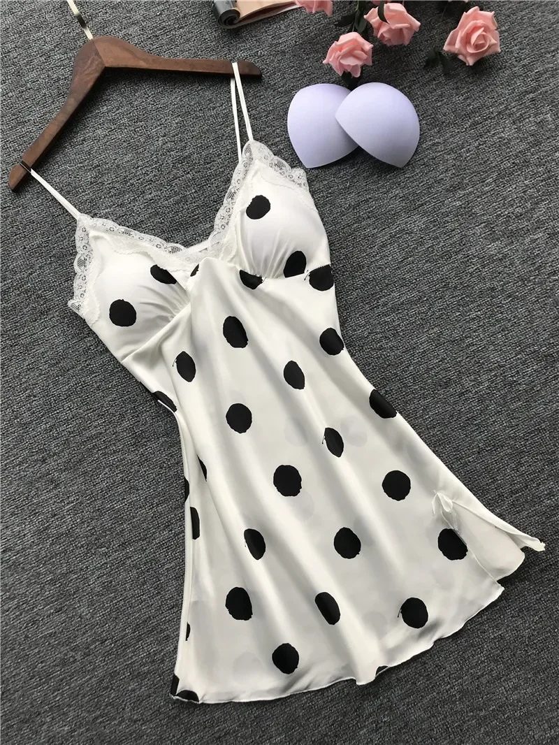 

Bikini Cover Up Women's Sexy Lingerie Silk Nightgown Summer Dress Lace Night Dress Sleepwear Babydoll Nightie Satin Homewear