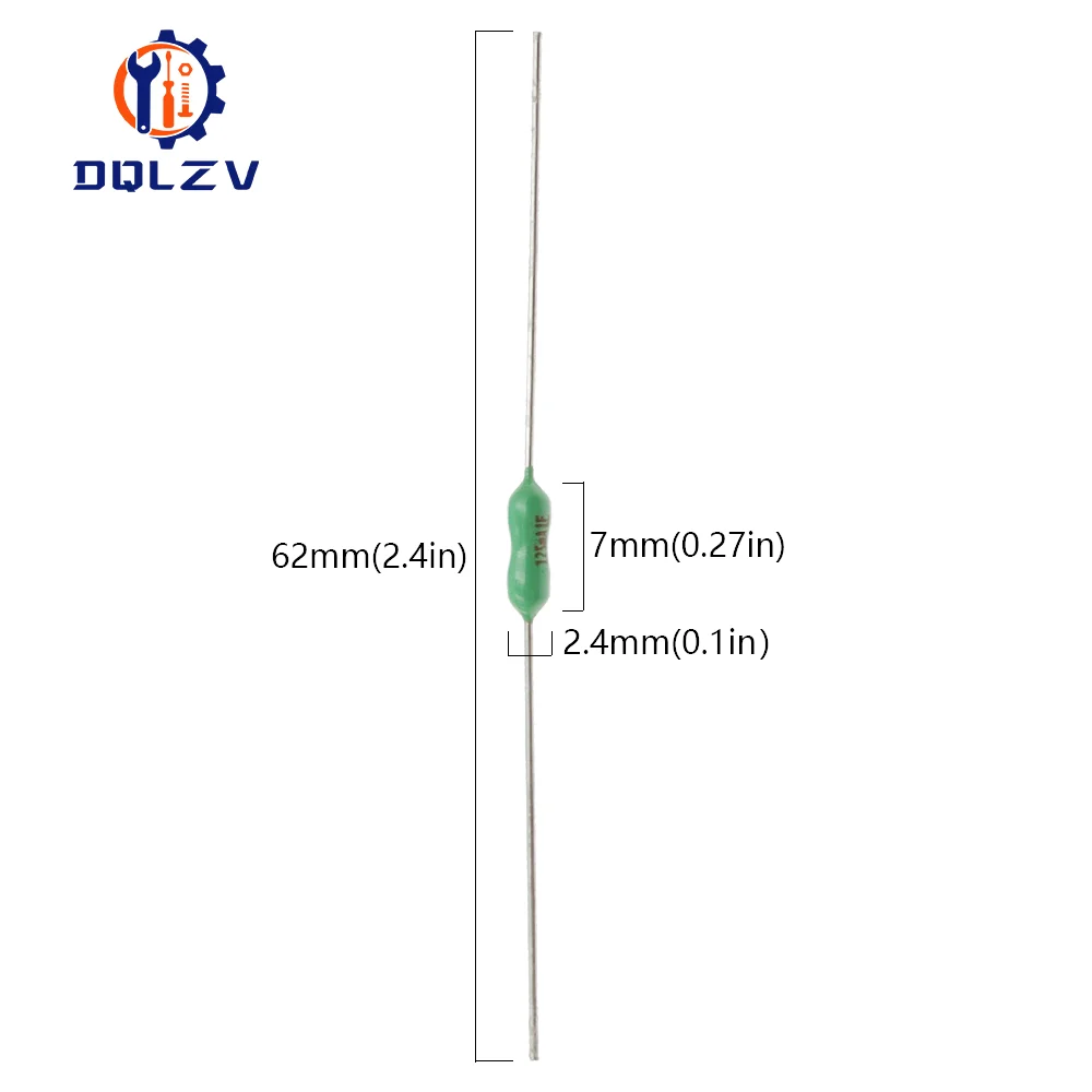 Axial Lead Green Fuse 2.4*7mm 125/250V 63mA-10A Fast Blow PICO Resistance Fuse