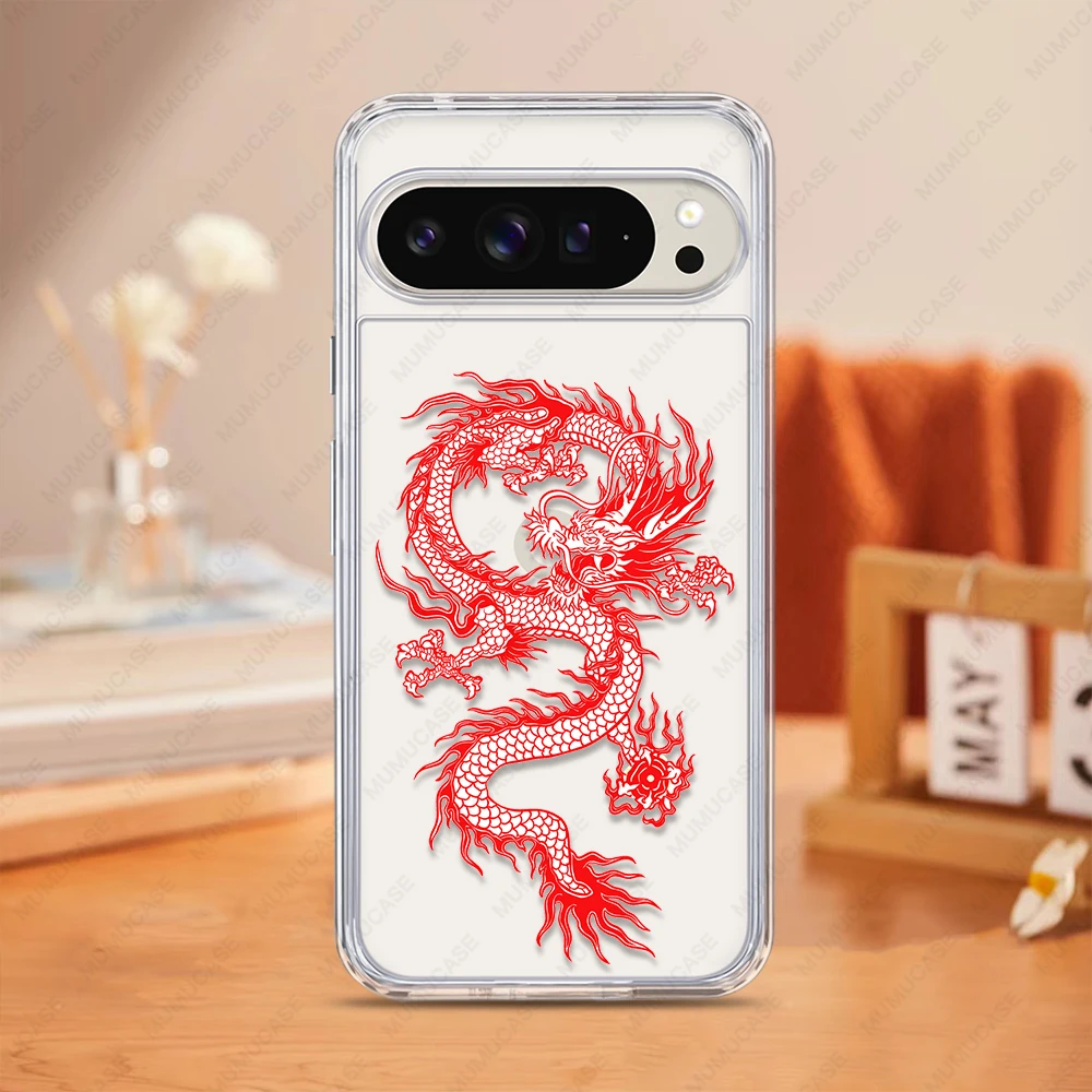 2-in-1 PC+TPU Shockproof Bumper Case with Dragon Art Design