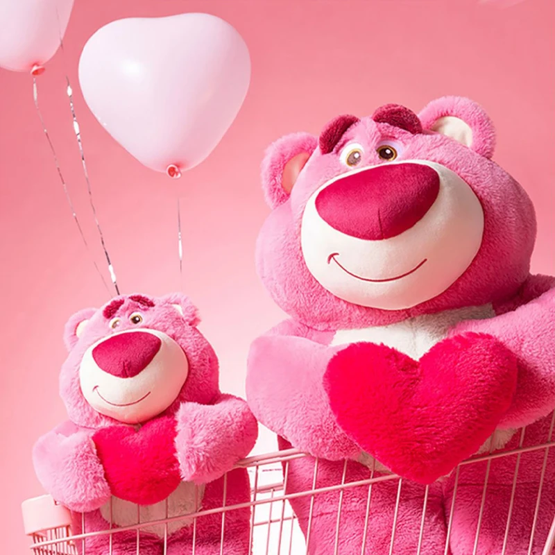 

Lotso Doll Anime Large Doll Love Strawberry Fragrance Child Plush Toy Cute Ornaments Kawaii Girl Pillow Birthday Gift Pp Cotton