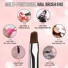 Makartt Poly Extension Gel Brush & Picker, Dual-Ended Brush Pen Tool for Nail Gel, Acrylic Gel Nail Brushes 2