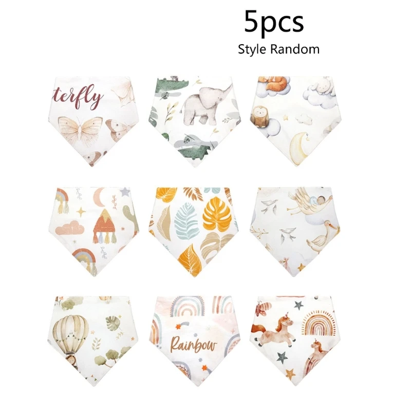 

2024 New Baby Bandana Drool Bibs Stylish Unisex Bandana Bibs Super Absorbent Bandana Drool Bibs Gentle Teething Bibs for Infants