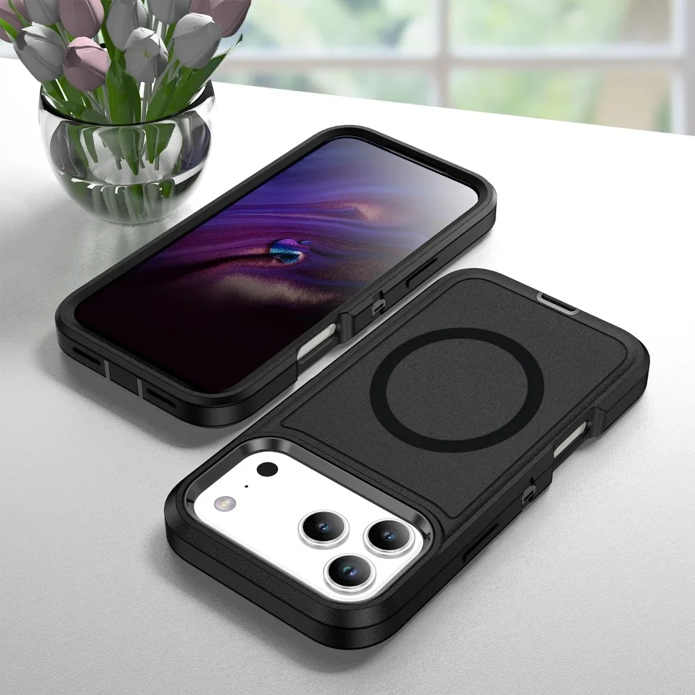 Ultimate ShockproofArmor Phone Case with Wireless Charging Compatibility