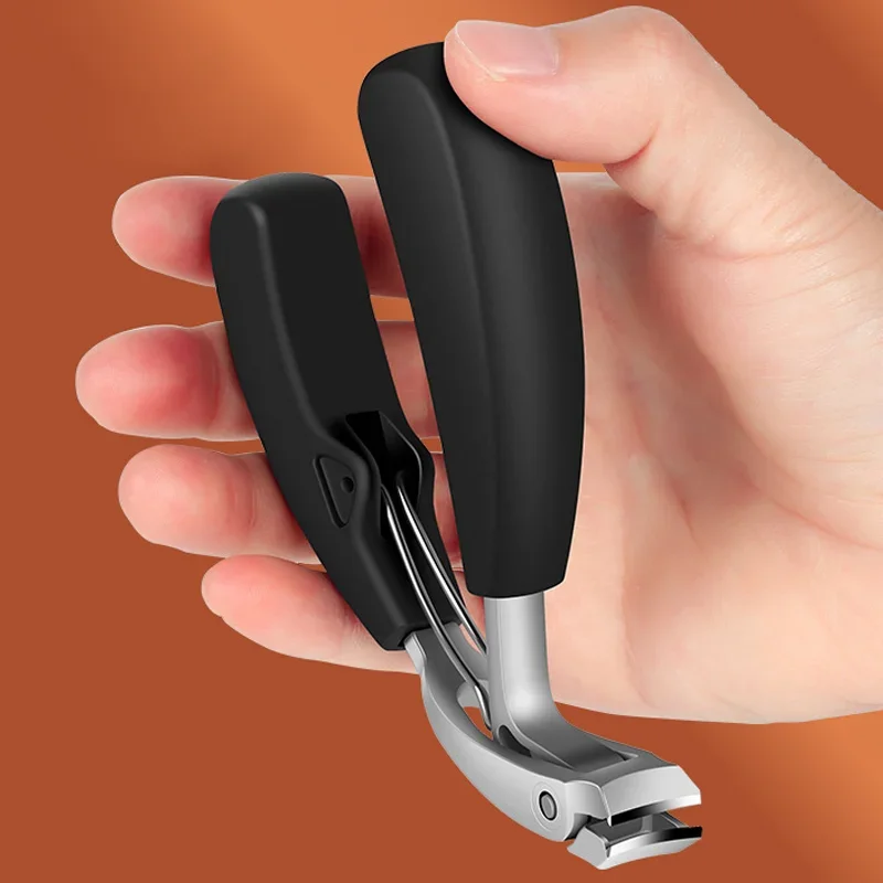 Nail Clippers Prevent Splashing Wide Fingernail Thick Hard Toenail Cutter Arc Blade Manicure Scissor Tools