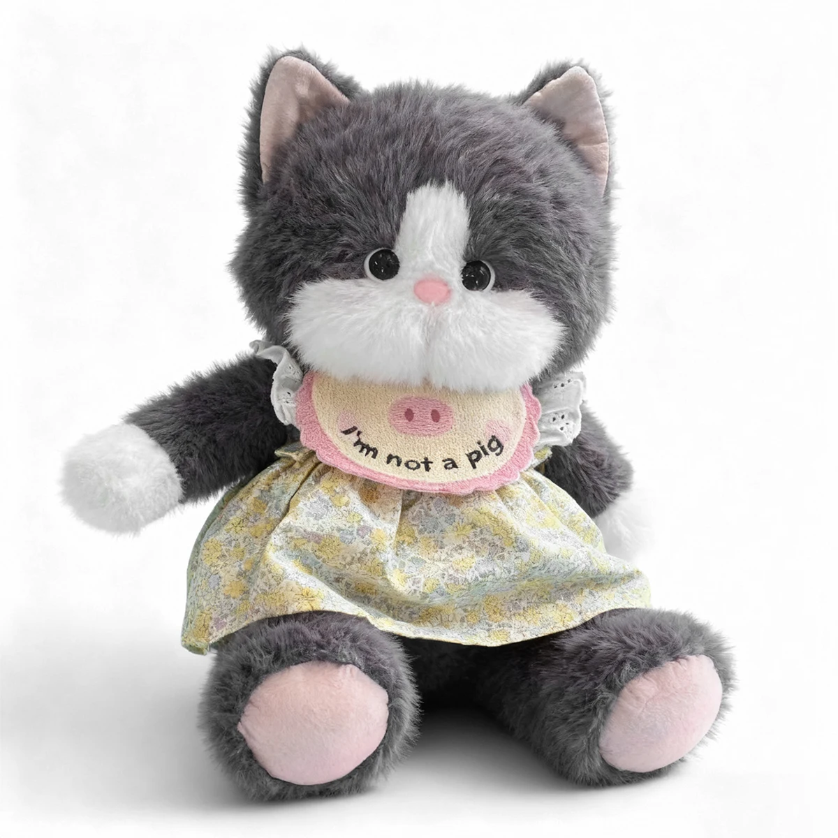 45CM Cute Black Cat Plush Toy Doll Cuddly Pillow Cushion Animal Black Cat Soft Plush Toy Doll for Boy Girl Birthday Gifts