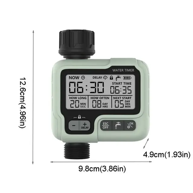 Large Screen Automatic Water Timer Timeable Programmable Garden Digital Irrigation Machine Intelligent Save Water and Time 6