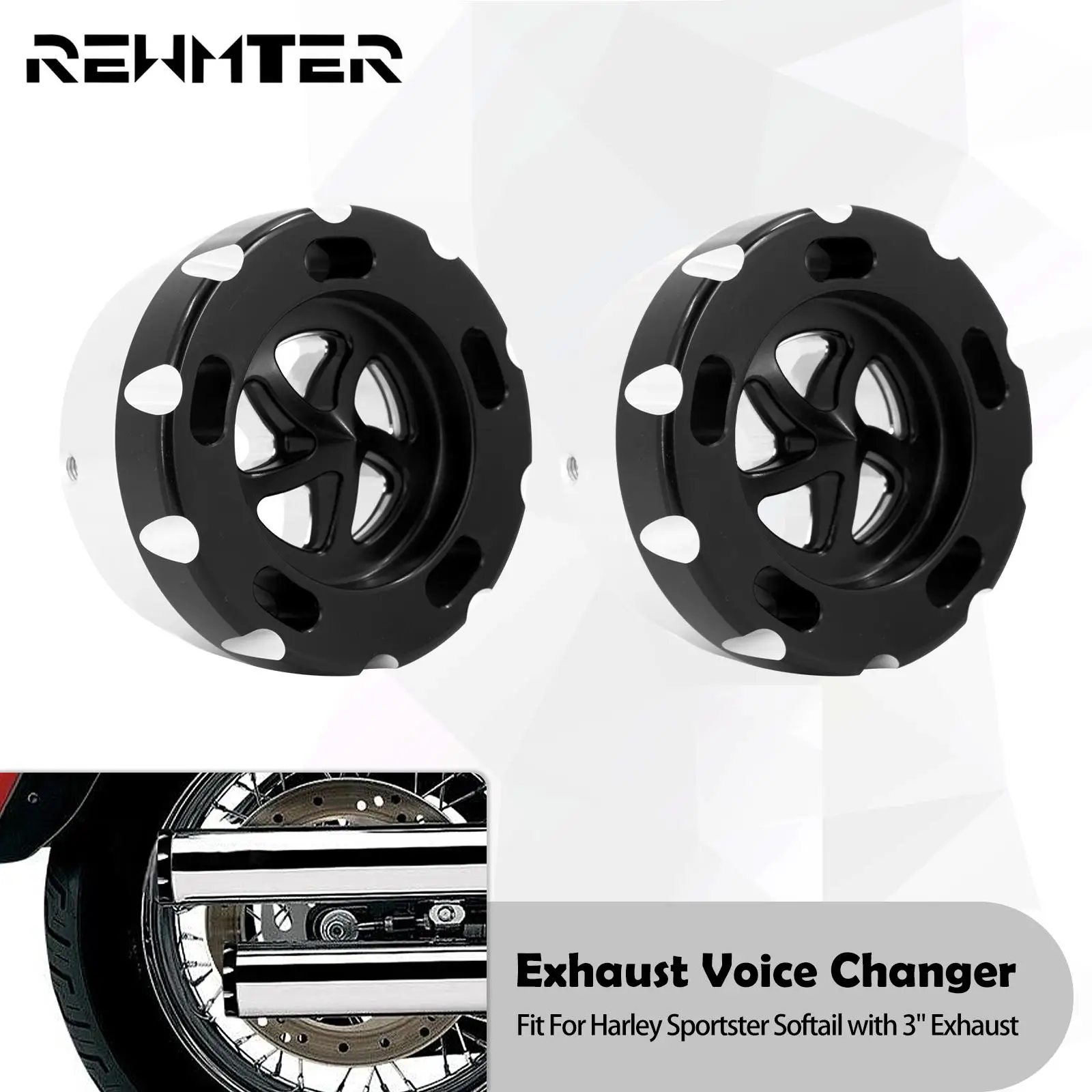 Motorcycle 3" Exhaust Pipe Muffler Silencer Sound Voice Changer For