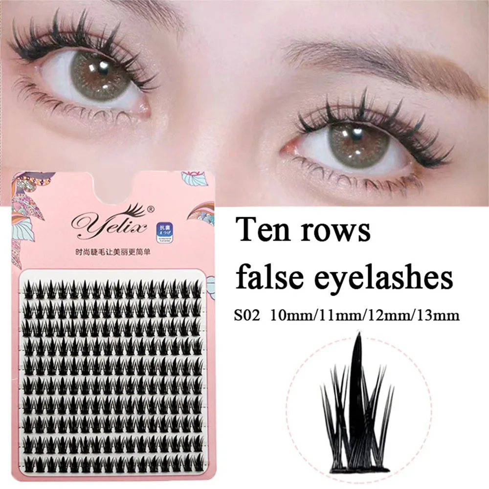 

Natural Eyelash Clusters DIY Manga Lashes Transparent Terrier Strands Eyelash Soft False Eyelashes Upgrade Lashes Daily Makeup