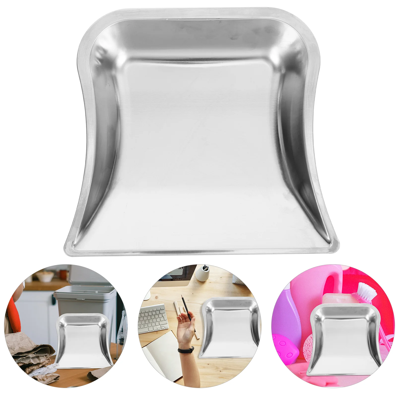 

Dustpan Office Garbage Clean Cleaning Creative Household Stainless Steel Desktop