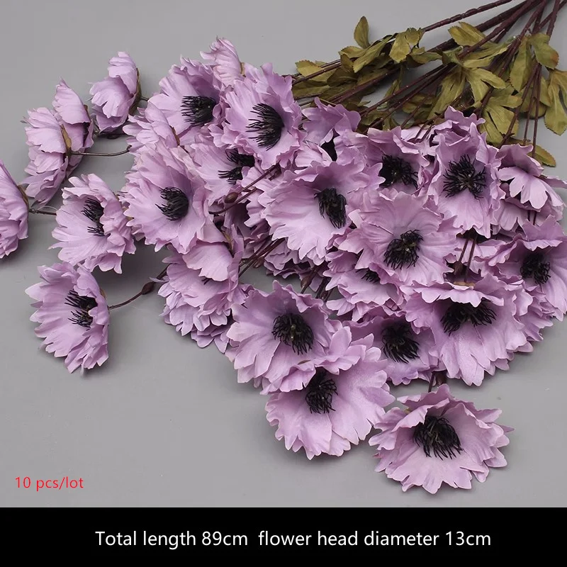 Elegant Purple Silk Floral Bouquet - Wedding & Home Decor