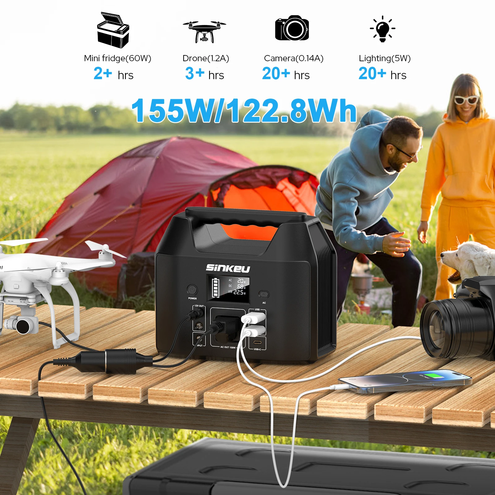 150W Portable LiFePO4 Power Station 5